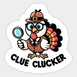 Clue Clucker Sticker